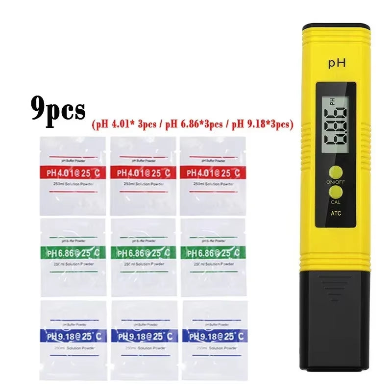 0.01 PH High Precision Water Quality Tester Digital LCD PH Meter Measuring Range PH Test Pen Suitable for Swimming Pool Aquarium
