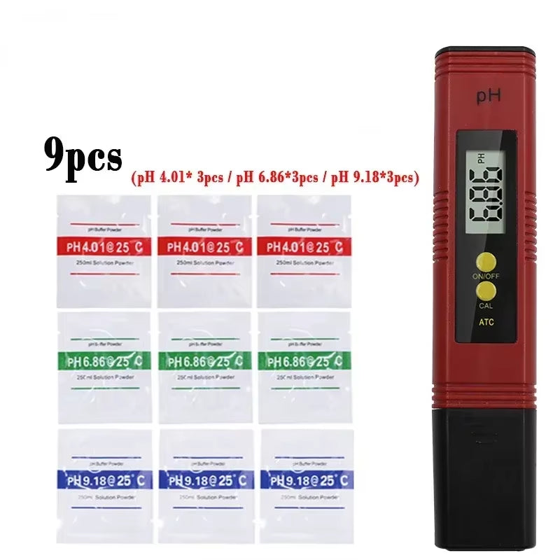 0.01 PH High Precision Water Quality Tester Digital LCD PH Meter Measuring Range PH Test Pen Suitable for Swimming Pool Aquarium