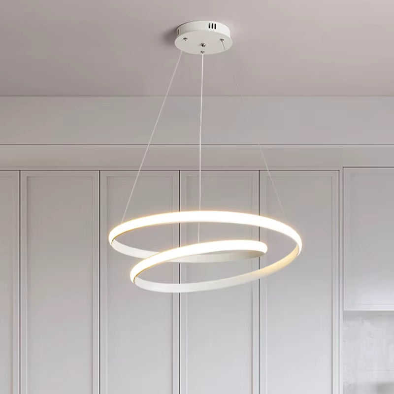 Minimalist Pendant Light Home Decor Fixtures White Light/Warm Light Pendant Lamp Nordic Hanging Lamp for Living Room Bedroom