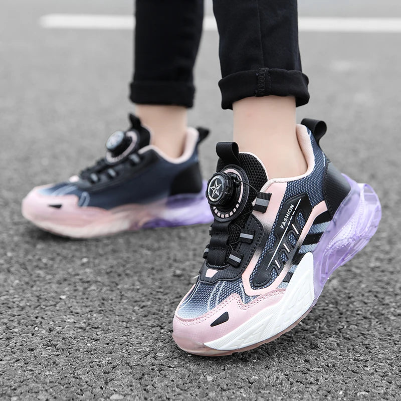 New Children Casual Shoes Four Seasons Kids Mesh Sneaker Non-Slip Basketball Sports Shoes Boys Girls Sneaker Outdoor Shoes
