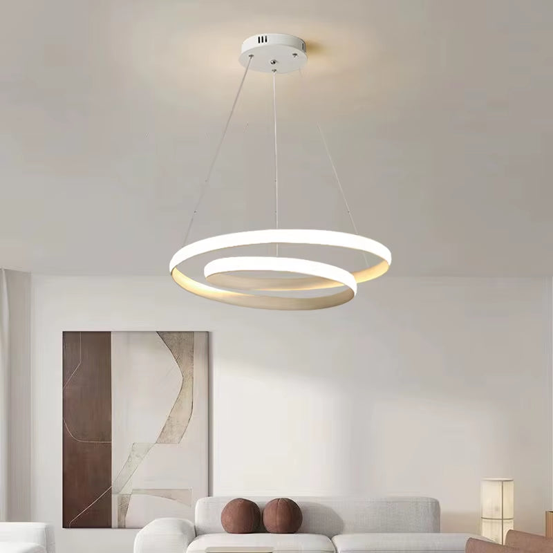 Minimalist Pendant Light Home Decor Fixtures White Light/Warm Light Pendant Lamp Nordic Hanging Lamp for Living Room Bedroom