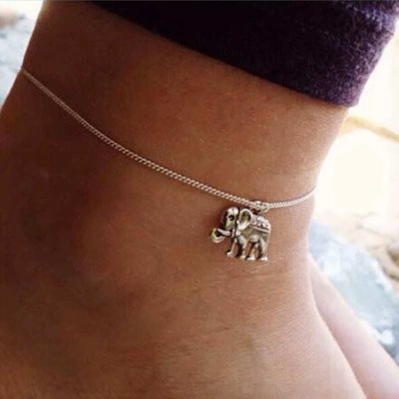 Fashion Charm Red Cherry Anklets for Women Silver Color Chain Adjustable Bracelets Anklet Ankle Jewelry Beach Party Gifts