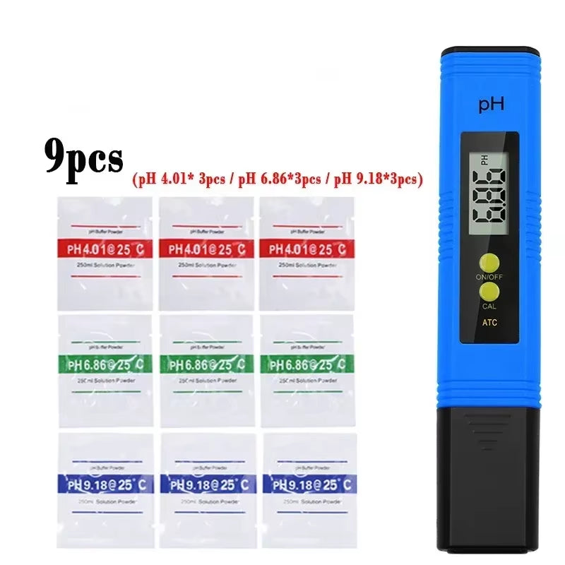 0.01 PH High Precision Water Quality Tester Digital LCD PH Meter Measuring Range PH Test Pen Suitable for Swimming Pool Aquarium