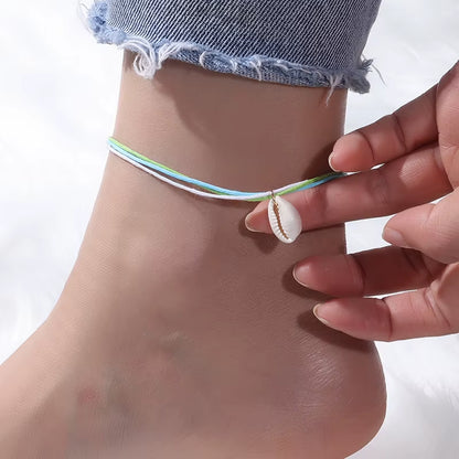 Fashion Charm Red Cherry Anklets for Women Silver Color Chain Adjustable Bracelets Anklet Ankle Jewelry Beach Party Gifts