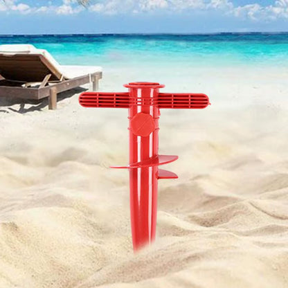 Adjustable Beach Umbrella Sand Anchor Portable Parasol Beach Sunshade Fastener Wind Resistant Safe Umbrella Stand for the Beach