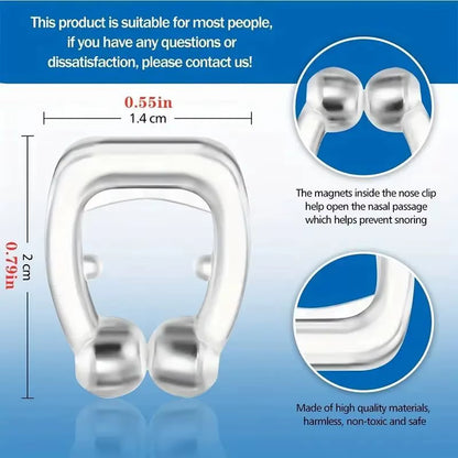 Anti-Snoring Device Snore Stopper Silicone Magnetic Stop Snoring Solution Comfortable & Professional for Men and Women