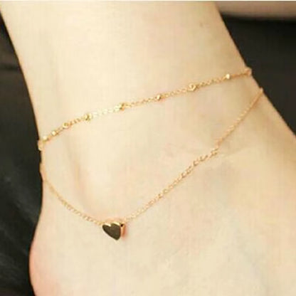 Fashion Charm Red Cherry Anklets for Women Silver Color Chain Adjustable Bracelets Anklet Ankle Jewelry Beach Party Gifts